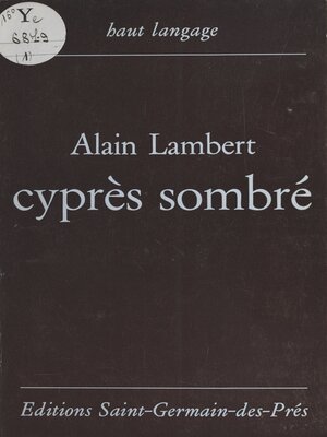 cover image of Cyprès sombré
